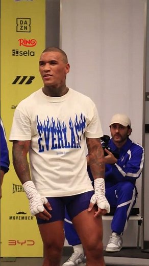 Conor Benn getting prepped 😤