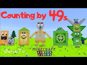 Counting by 49s Numberblocks Minecraft | Skip Counting by 49s Song | Math and Number Song for Kids