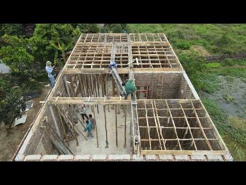 Techniques For Assembling And Constructing Reinforced Concrete Ceilings For Modern Hhouse Designs