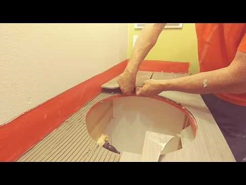 Tile Countertop Bathroom Remodel