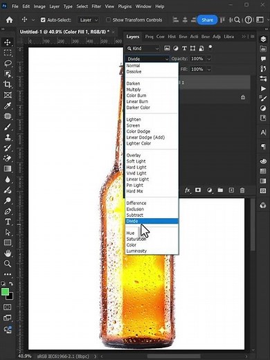 Photoshop Tip: How to Change Glass Bottle Color Realistically #photoshop #learnphotoshop #tutorial