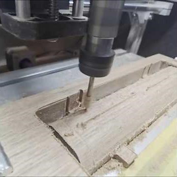 Mandalorian pulse rifle Build - CNC Cutting the Wooden Stock | DIY Star Wars Prop #mandalorian