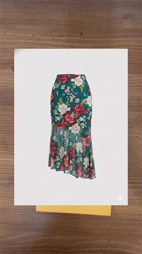 How to draw a fishtail pattern based on the pattern#sewing #fasion #design #fblifestyle #gradingpatterns | PapaHany