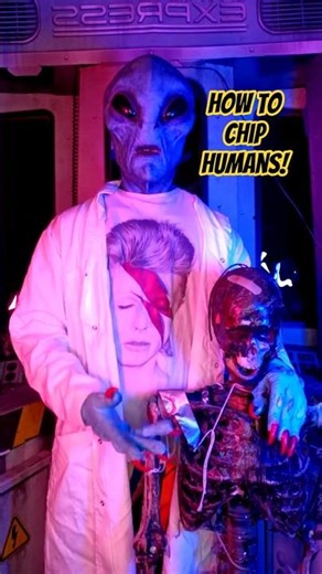 Alien Training Video: Human Chipping 101 - #alien #tutorial #shorts