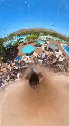 Waterslide into pool full of DIET COKE with GIANT MENTOS #funny #memes