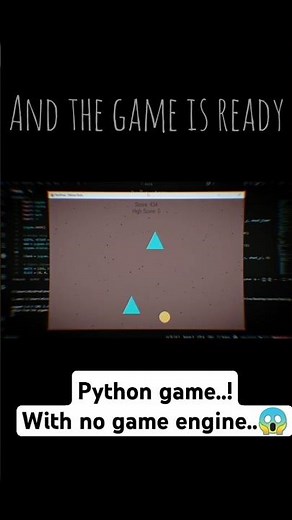 beginner Built a Game using Python only ! #python #programming #cinematic #coding