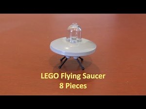 How To Build A Mini LEGO UFO Flying Saucer 8 Pieces