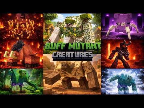 Buff Mutant Creatures mod/addon for Minecraft Bedrock edition Download now!
