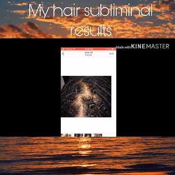 My curly hair subliminal results/ before and after pictures