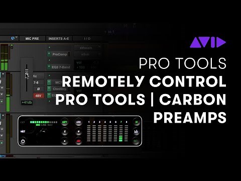 Remotely Control your Pro Tools | Carbon Preamps — Pro Tools