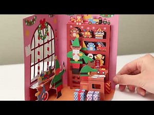 Santa’s Workshop Holiday Pop-Up Cards - Set of 8 | MoMA Design Store