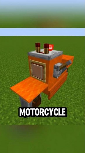 How To Build A Simple Motorbike In Minecraft