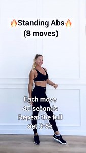 🔥 8 Standing Ab Moves 🔥 👉 No floor, no crunches 🙅‍♀️ Just powerful, core-shaping moves you can do anywhere! 👉 Each move 40 seconds 👉 Repeat the set 3-5x 👉 Do it with me or save it for later 💪 👉 Follow for daily standing workouts ❤️ . . . . . . #standingabs #standingworkout #homeworkout #absworkout #csectionmom #dailyworkout #fitmom #workoutformoms #lowimpactworkout #strongcore #fitover40 #coreworkout #dailymotivation | Workouts By ZZ