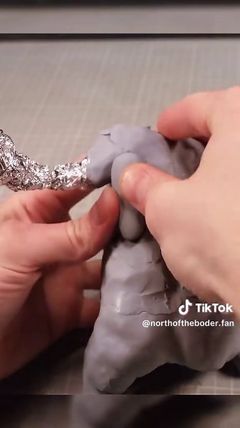 Realistic Stitch Figurine Made from Polymer Clay