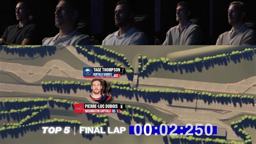 NHL Stars Battle for Fastest Lap in Racing Simulator