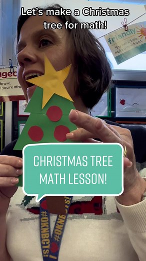 Christmas Tree Math Lesson for Kindergarten Students