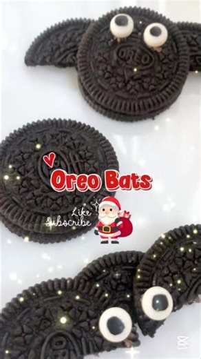 Oreo Bats 🦇 a fun and easy snack for your loved ones #shorts #shortfeed #easyrecipe #oreo #fyp