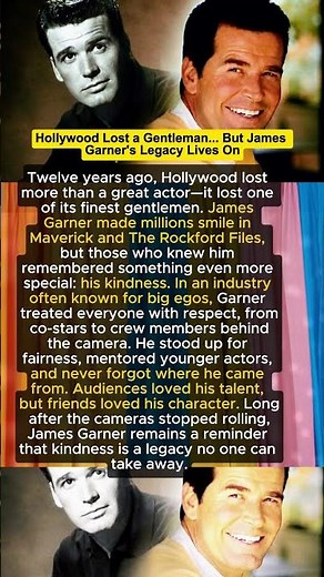 😢 Hollywood Lost a Gentleman... But James Garner's Legacy Lives On #shorts