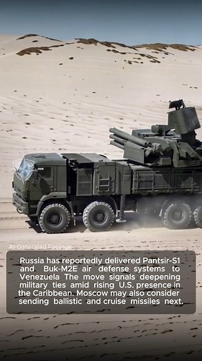 113K views · 498 reactions | Russia has delivered Pantsir-S1 and Buk-M2E air defense systems to Venezuela, strengthening its foothold in the Caribbean. The move deepens military ties as U.S. presence in the region grows, signaling a new phase of Russian power projection in the Western Hemisphere. Analysts warn Moscow could next deploy cruise or ballistic missiles turning the Caribbean into a flashpoint of global competition. | Defense Media | Facebook