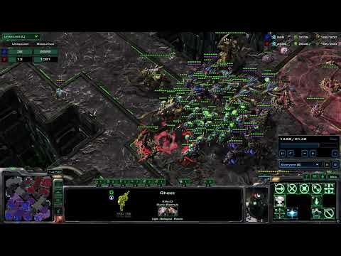 COMMAND GHOSTER 63 UNIT NUKE ON ZERG