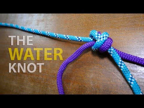How to tie a WATER KNOT in 60 SECONDS!! | How to Tie Two Ropes Together