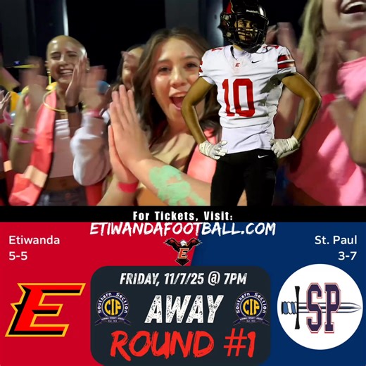 GAMEDAY! Round #1. Season records mean nothing now. #EaglePride EHS @ St. Paul High Kickoff: 7PM | Etiwanda Football