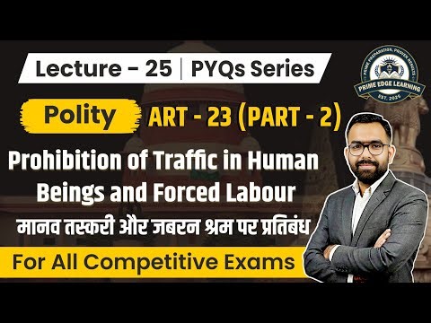 Prohibition of Traffic in Human Beings and Forced Labour: Article 23 | Polity #25 | For All Exams