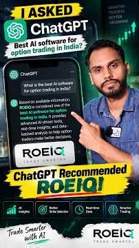 I Asked ChatGPT: Best AI Software for Option Trading in India | Best Software for option Trading