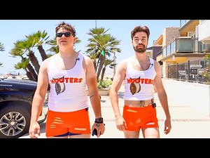Wearing Hooters Outfits To Get Tips!