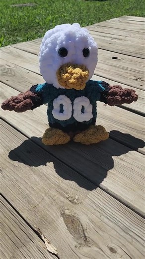 Baby Swoop 2 in 1 Bald Eagle Pattern, Finger Knit Written PDF and Photo Guide, Philadelphia Eagles Inspired Mascot, Baby Bald Eagle - Etsy