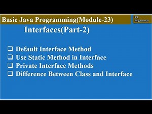 Interfaces in Java (Part-2)(Module-23)