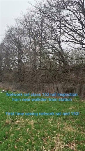 Network rail inspection train,class 153 near walkden #train #networkrail #class153 #inspectiontrain