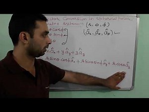 unit vector conversion in spherical coordinates system