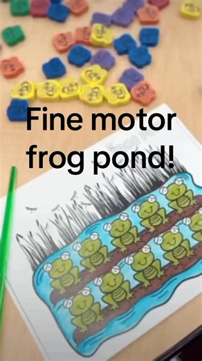 8.6K views · 20 reactions | Fine motor frog pond! Grab this inside The OT Toolbox membership! | The OT Toolbox | Facebook