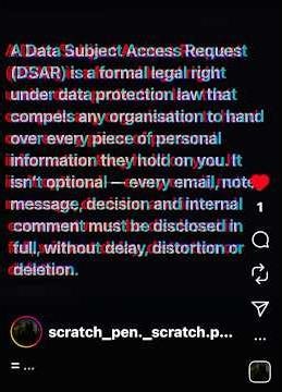 data subject access request [DSAR] thebooksofaaron 2028