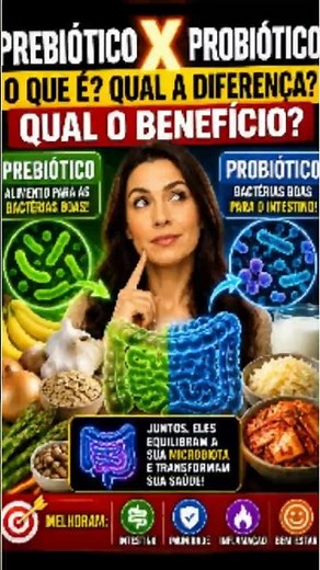 💥Probiotic or Prebiotic? Understand the difference! #health #gut #irritablebowelsyndrome