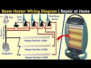 How to repair a heater in a home | Room Heater wiring diagram