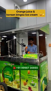 21K views · 6.9K reactions | Orange fresh juice & Korean bingsu icecream live demo 朗朗|call on given number for more information ☎️欄 #sssodamachine #sssugarcanejuicemachine #sskoreanicecreammachine #explore #trending #viral #ahmedabad #business #india #alloverindiashipping | SS Soda Machine | Facebook