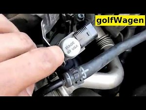 VW Golf 6, 1.6TDI 77kW egr vacuum solenoid control valve replace