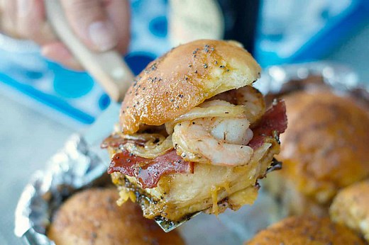 Shrimp Bacon Sliders: You won't believe what happens.