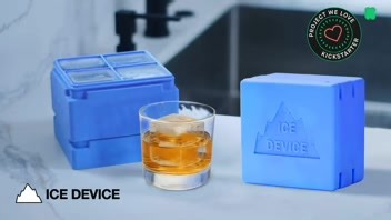 Ice Device | The Any-Way Tray for 1" Ice & 2" Cocktail Cubes (Full video, click the link below.) https://www.kickstarter.com/projects/versuswww/ice-device?ref=discovery_newest&total_hits=53105&category_id=28 Effortless, everyday, bar-quality ice. 1" or 2" cubes, sealed and stackable. One sleek, interchangeable design. No smells. No mess. | Creative New Idea Gizmos | Facebook