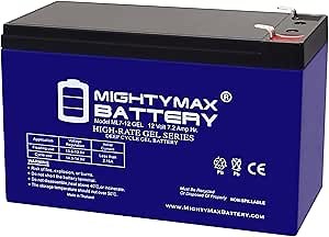 Mighty Max Battery ML7-12 GEL - 12 Volt 7 AH, GEL Type, F1 Terminal, Rechargeable SLA AGM Battery