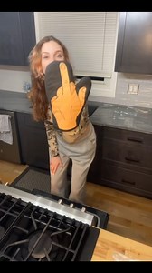 Don't ask me... cook dinner yourself! Check out our oven mitts with this link! https://bit.ly/3GN1R9u | Crazy Dog T-Shirts