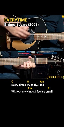 Everytime - Britney Spears (2003) Easy Guitar Chords Tutorial with Lyrics Part 1 REELS 🎸🎸🎸 #DocOtepGuitarTutorial | Doc OTEP Studio