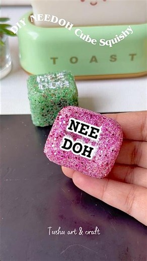 DIY viral needoh cube squishy ✨