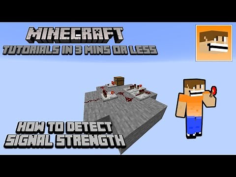How to Detect Signal Strength - Minecraft Tutorials in 3 Minutes or Less | Minecraft 1.16
