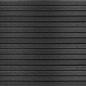 Midnight Black Composite Slatted Cladding Board | 3.4m