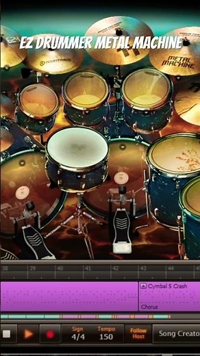 Ez Drummer Metal Machine drum set #ezdrummer3 #drumloops