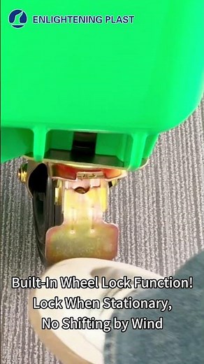 Super Large Storage! 1100L Outdoor Trash Can Is Here～ 360° Swivel & Wheel Lock!