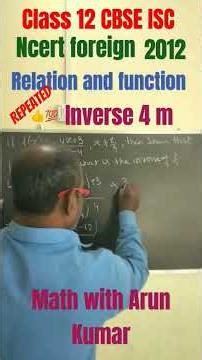 ##relation and function for CBSE and ISC 2026#JEE mains i a t